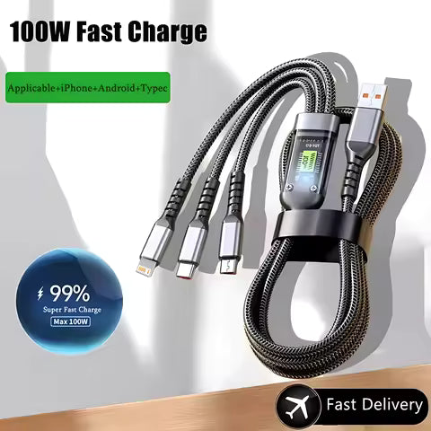 Ultra Fast 3-in-1 Charging Cable